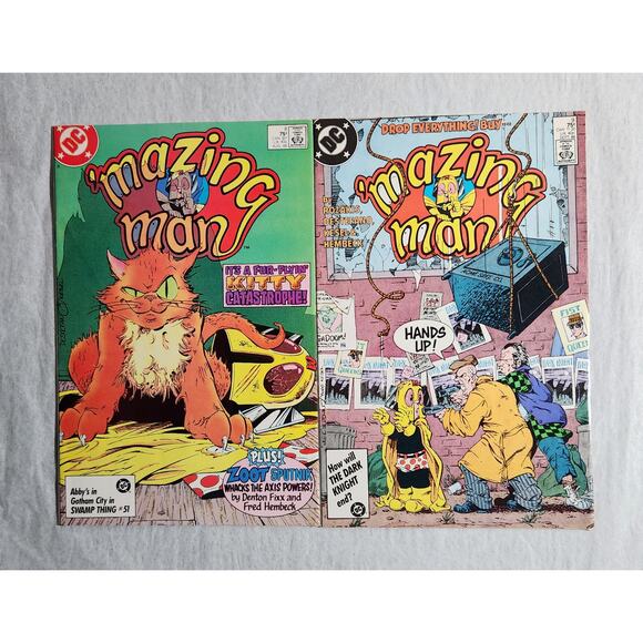 DC Mazing Man #1, 2, 8, 9 Vintage Comic Book Lot Of 4 1986 Pre-owned - Picture 4 of 8